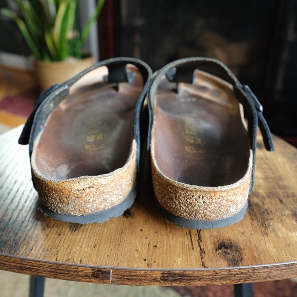 Birkenstock Gizeh Birko-Flor Black Thong Sandals Size 40 L9/M7 Boho Classic - Picture 7 of 9